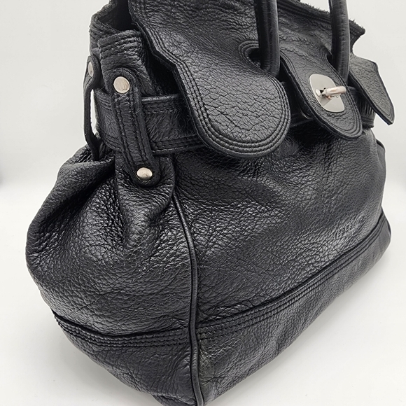 LIEBESKIND BERLIN Vintage Y2K Leather Black Handbag Satchel Large - Picture 8 of 16